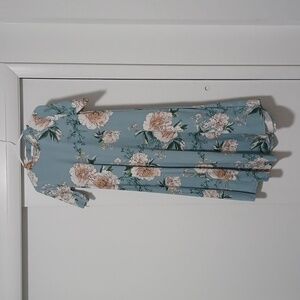 Reborn J Floral Dress in Blue with Mauve and Blush Florals